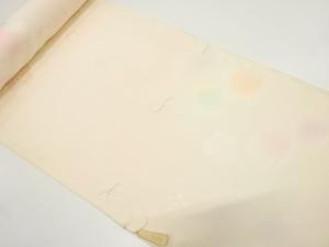アンティーク　梅模様織り出し　長襦袢地反物